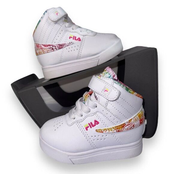 Fila Vulc 13 Rogue Tie-Dye Sneakers White / Multicolor 7FM01773-169 Toddler 5 - Picture 1 of 11